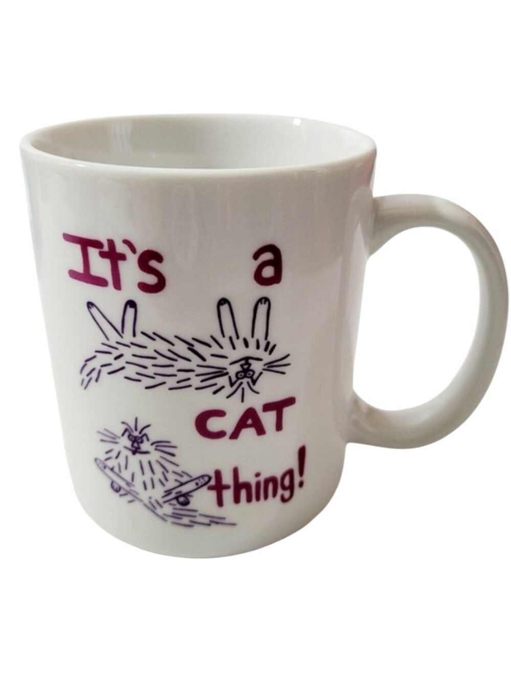 Vintage 1994 Cat Mug By Artist Guempel